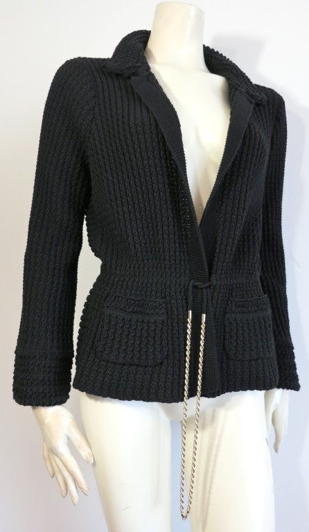 chain sweater jacket