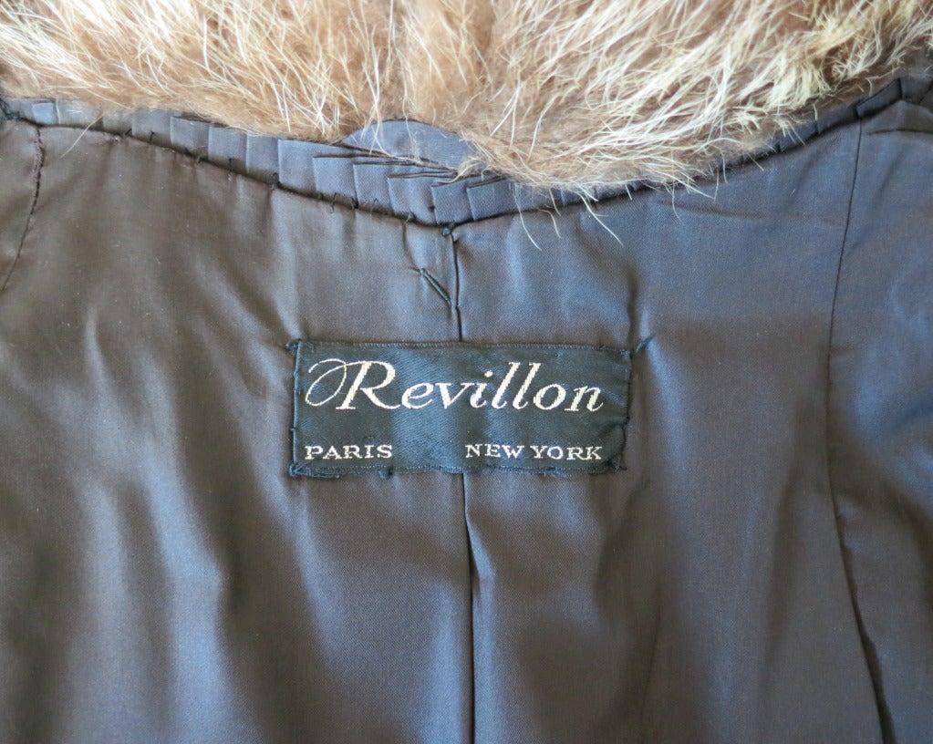 Vintage/mint REVILLON PARIS 1950's era raccoon fur coat For Sale 1