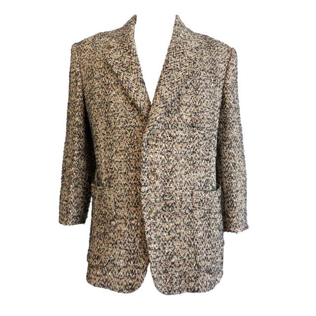 Vintage MATSUDA JAPAN Menswear Herringbone tweed jacket blazer For Sale ...