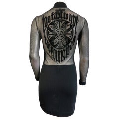 JEAN-PAUL GAULTIER 'Too fast to live too young to die' knit dress