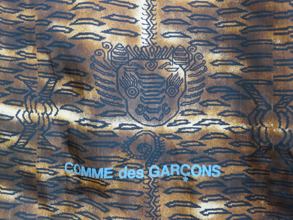 COMME DES GARCONS huge tribal style pareo/wrap/fabric panel measuring 80