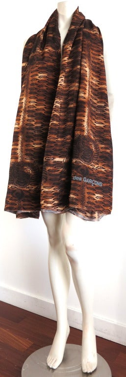 Women's or Men's COMME DES GARCONS Signed huge tribal style pareo/wrap/fabric panel