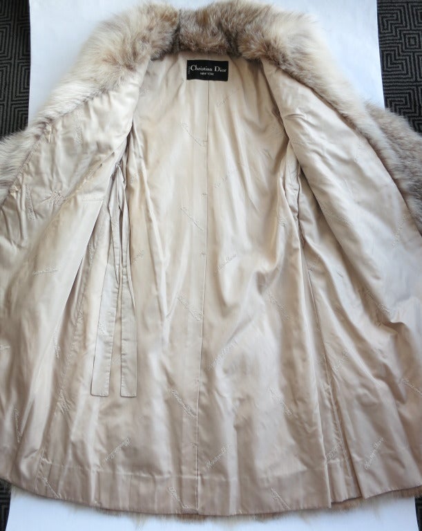 1980's CHRISTIAN DIOR Fox & Lynx fur coat 4