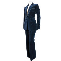 Retro Tom Ford for GUCCI Iconic velvet & satin tuxedo for women