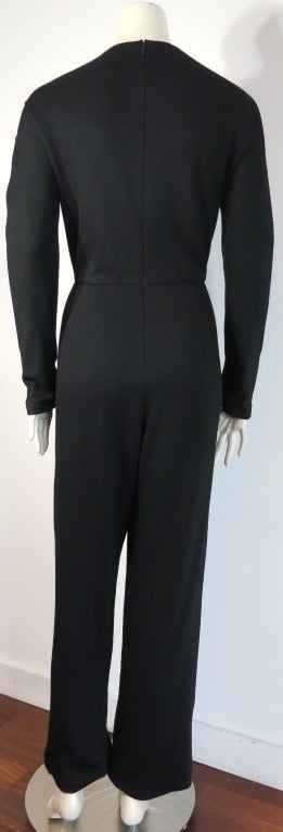 Women's Vintage GEOFFREY BEENE Black knit jumpsuit
