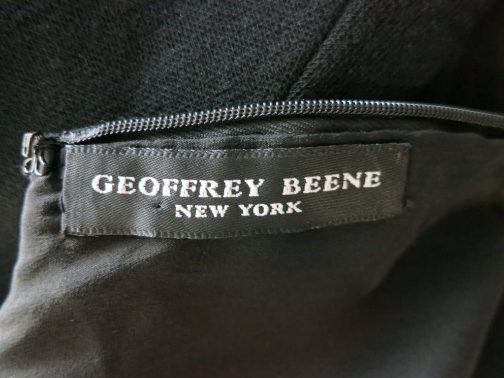 Vintage GEOFFREY BEENE Black knit jumpsuit 2
