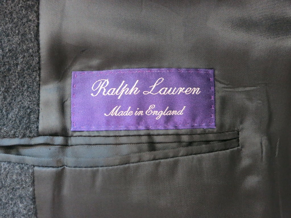 Men's RALPH LAUREN PURPLE LABEL 100% CASHMERE overcoat coat 2