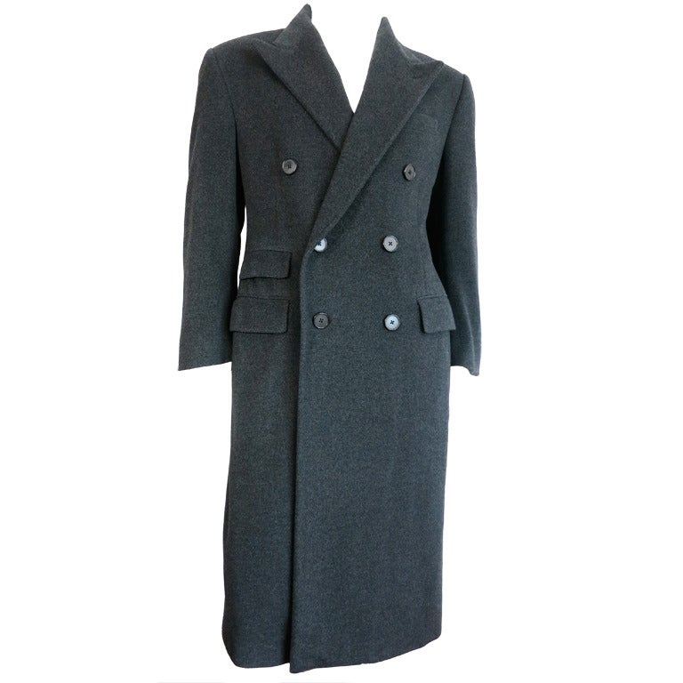 Men's RALPH LAUREN PURPLE LABEL 100% CASHMERE overcoat coat at 1stdibs
