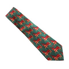 Vintage GUCCI 1970's Holiday silk men's necktie