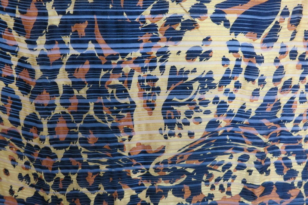 Vintage YVES SAINT LAURENT Pure silk leopard print scarf 2