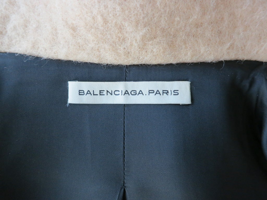 BALENCIAGA PARIS Wool mohair peacoat 3