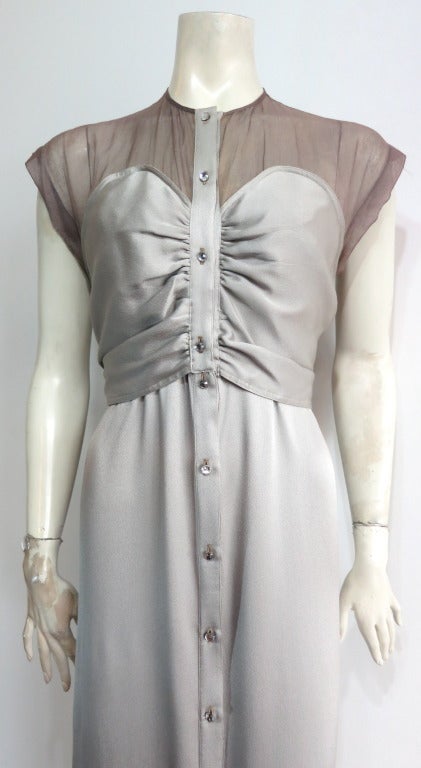 Vintage GEOFFREY BEENE Silk evening dress