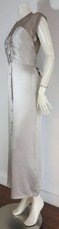 Vintage GEOFFREY BEENE Silk evening dress For Sale 1