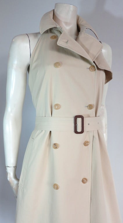 BURBERRY LONDON Trench halter dress In Excellent Condition In Newport Beach, CA