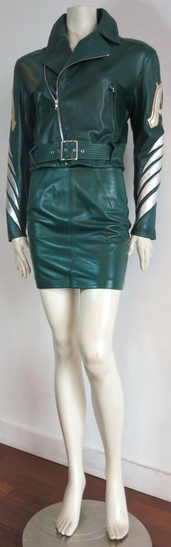 Women's NORTH BEACH LEATHER 'Angel' 2pc. jacket & skirt set