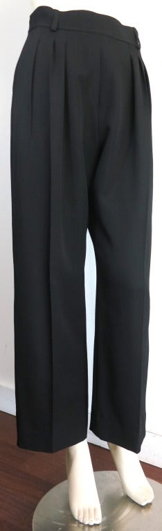 YVES SAINT LAURENT Black suit with crystal detail buttons 3