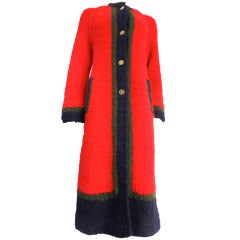 Vintage ROBERTA DI CAMERINO Wool boucle sweater knit coat