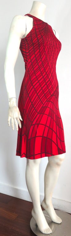 ROBERTA DI CAMERINO Geometric printed knit dress 1
