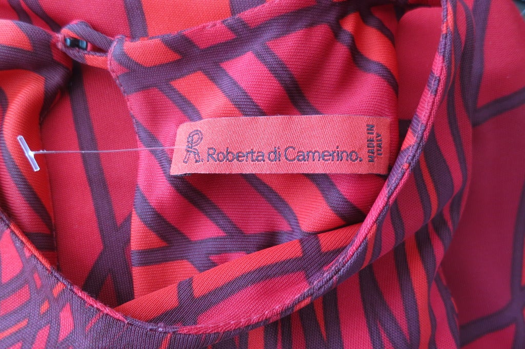 ROBERTA DI CAMERINO Geometric printed knit dress 3