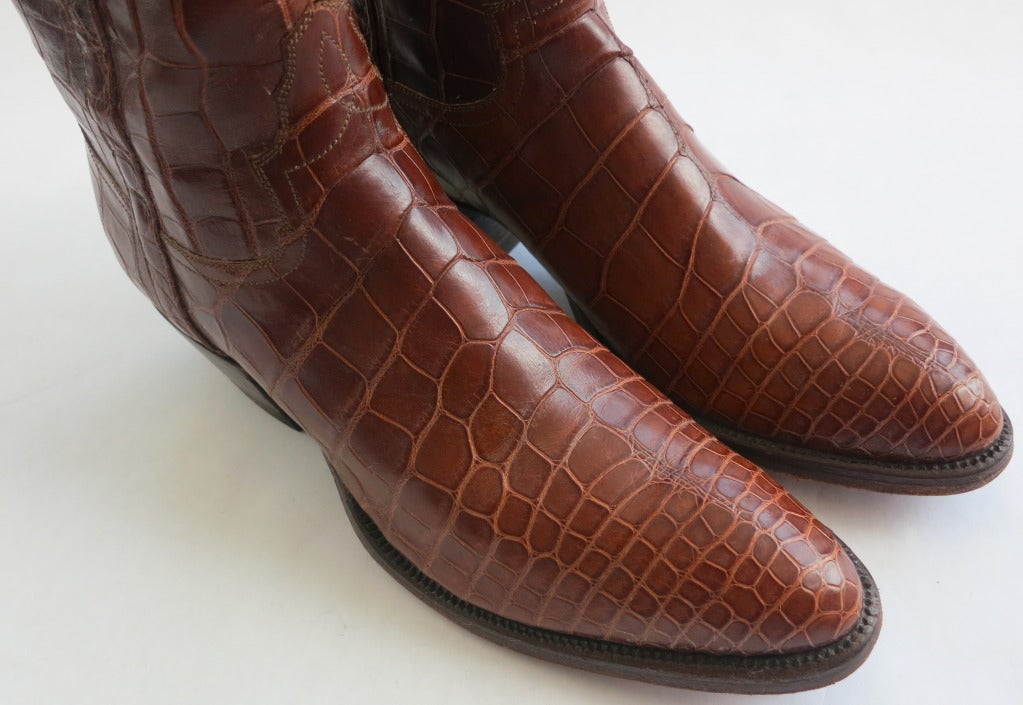 LOVELESS Women's African crocodile skin boots 1