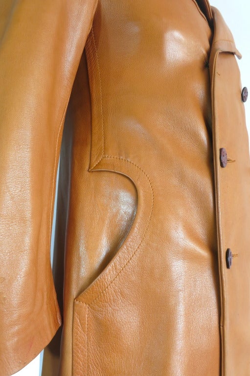 Vintage PIERRE CARDIN PARIS Men's Lambskin leather coat 1