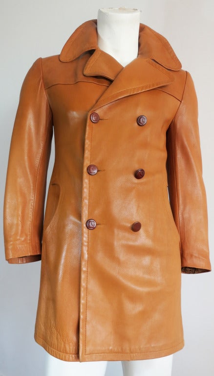 Vintage PIERRE CARDIN PARIS Men's Lambskin leather coat 2