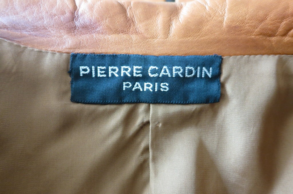 Vintage PIERRE CARDIN PARIS Men's Lambskin leather coat 5