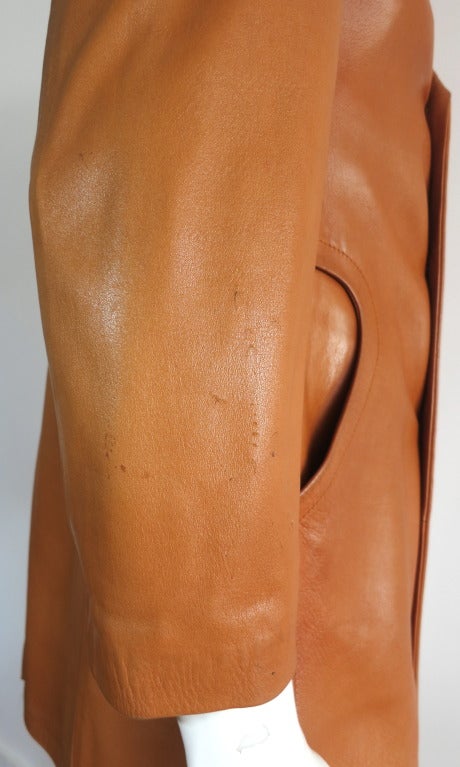 Vintage PIERRE CARDIN PARIS Men's Lambskin leather coat 6