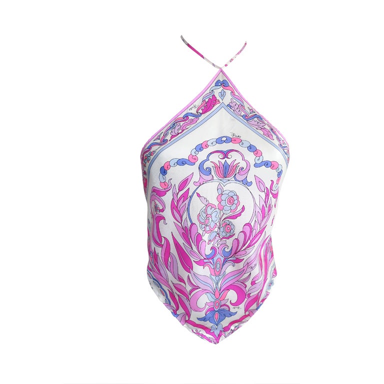 EMILIO PUCCI Printed silk scarf · VERGLE