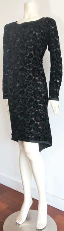 Black 1980's GIVENCHY HAUTE COUTURE Numbered dress