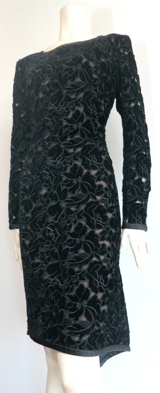 1980's GIVENCHY HAUTE COUTURE Numbered dress In Excellent Condition In Newport Beach, CA