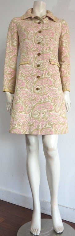 Women's Vintage I. MAGNIN & CO.1960's Paisley tapestry weave coat