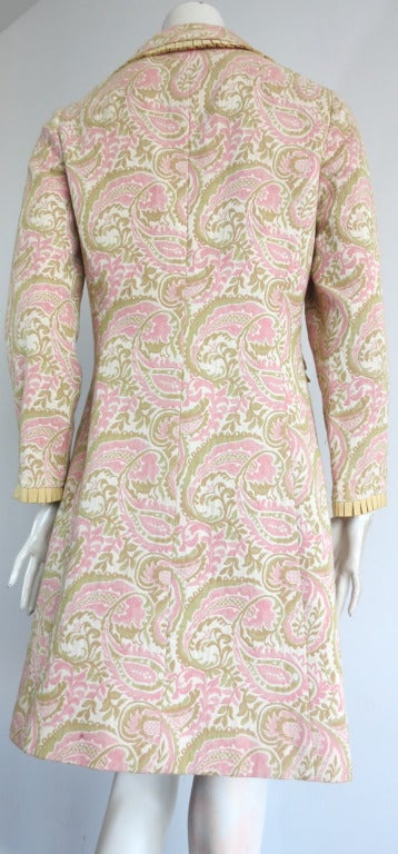 Vintage I. MAGNIN & CO.1960's Paisley tapestry weave coat 3