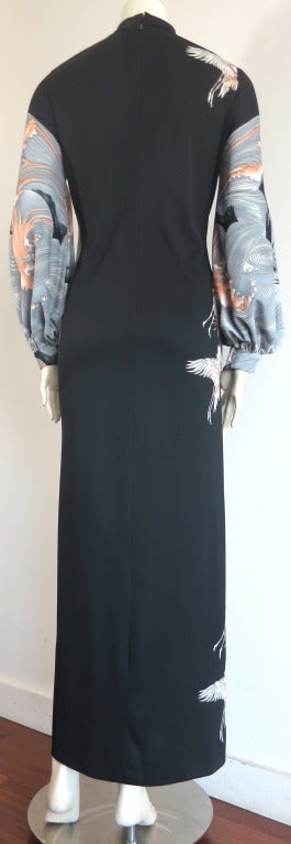 Vintage MALCOLM STARR Rizkallah dress In Excellent Condition In Newport Beach, CA