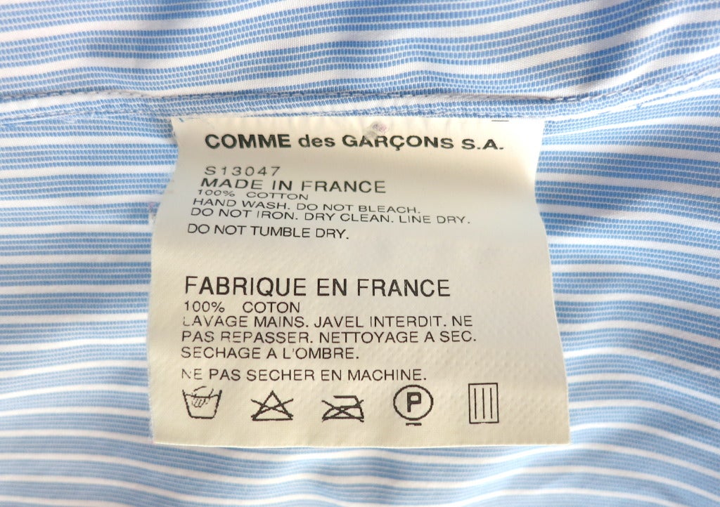 COMME DES GARCONS Men's color-blocked dress shirt 4