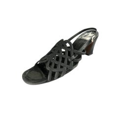 Vintage BALENCIAGA early 1960's era lattice slingback heels