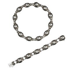 Georg Jensen Necklace 51A and Bracelet 57A