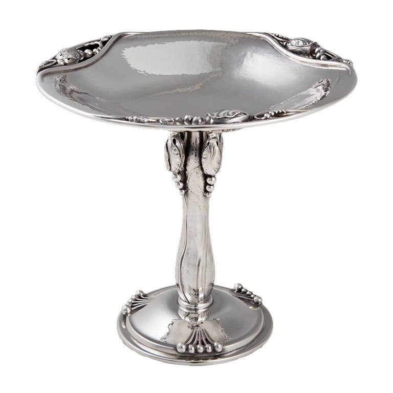 JENSEN Silver Blossom Tazza 2 at 1stdibs