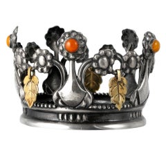 Antique GEORG JENSEN Very Rare Bridal Crown 1911