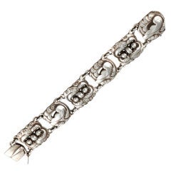 Extra Large GEORG JENSEN Sterling Silver Bracelet 32