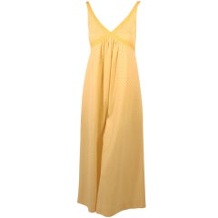 Rudi Gernreich Vintage Yellow & White Check Sleeveless Pantsuit 10