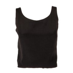 Rudi Gernreich Black Silk Sleeveless Tank Top 10