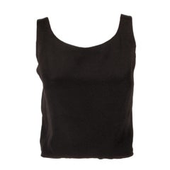 Vintage Rudi Gernreich Black Silk Sleeveless Tank Top