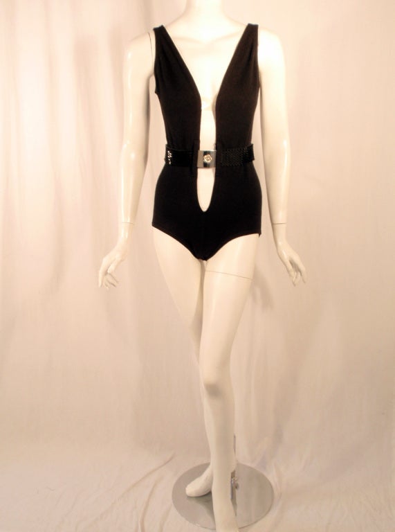 Rudi Gernreich Bathing Suit w/vinyl tabs