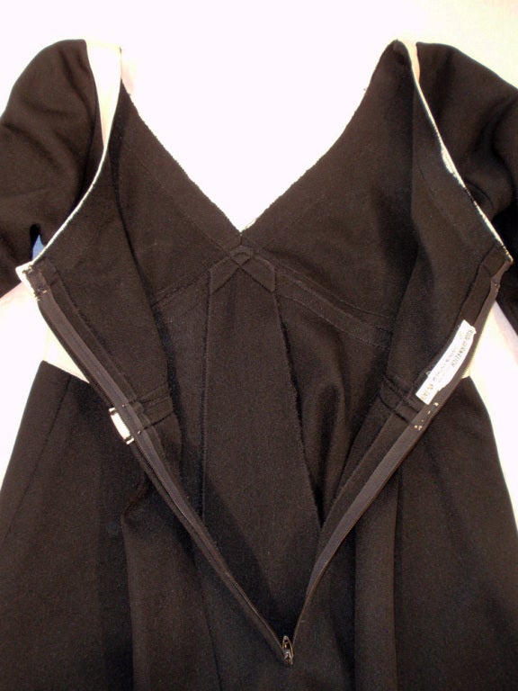 Rudi Gernreich Vintage Black & White L/S Maxi Dress For Sale 6