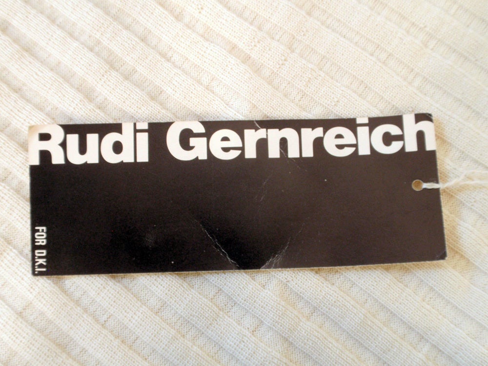 Rudi Gernreich Vintage Cream & Black Wool Sweater, NWT 4