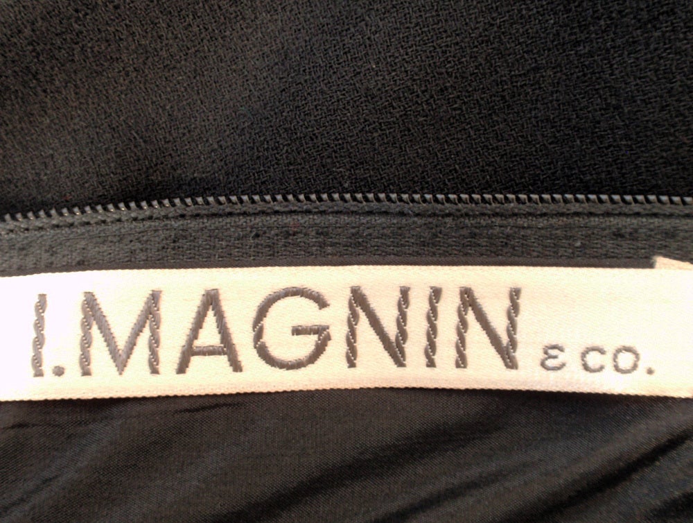 Rudi Gernreich For I.Magnin and Co. Vintage Black Long Sleeve Wool ...