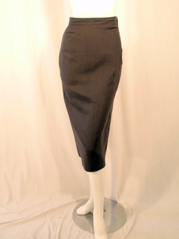 Rudi Gernreich Vintage Gray Cape Jacket & Skirt Suit For Sale 1