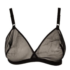 Rudi Gernreich "No Bra" Nylon noir transparent 34 C.