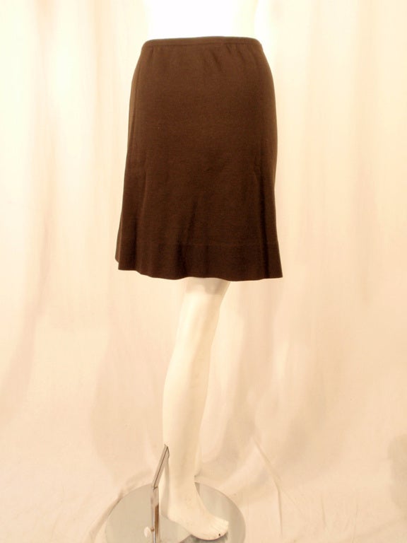 wool knit skirt